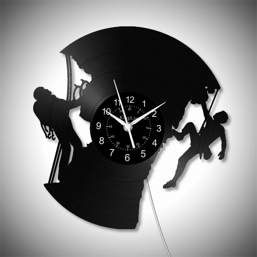 LED Vinyl Wall Clock | Rock Climbing | 12'' | 0252WPB