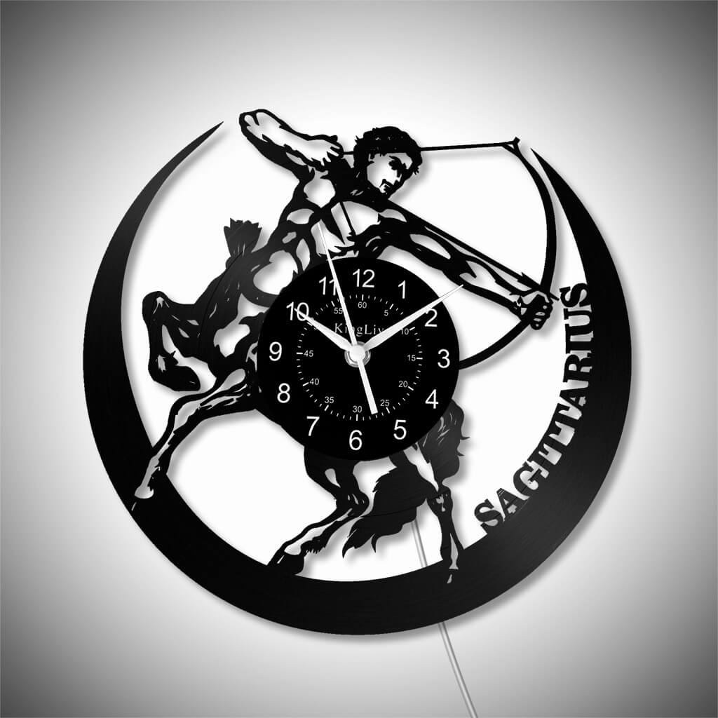 LED Vinyl Wall Clock | Sagittarius | 12'' | 0285WPB