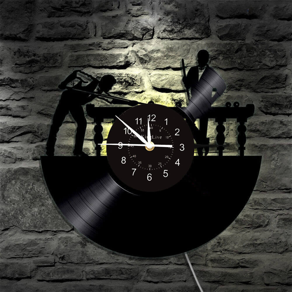 Billiards Led Vinyl Record Wall Clock