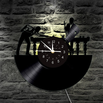 Billiards Led Vinyl Record Wall Clock