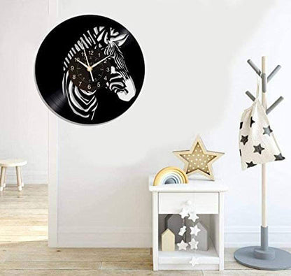 Zebra Led Vinyl Record Wall Clock