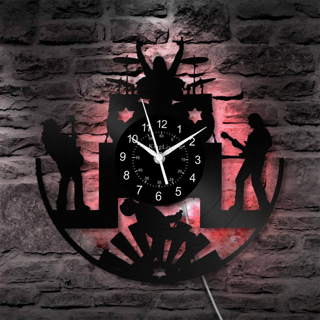 Vinyl Wall Clock | Band Music | 12'' | 0118WPB
