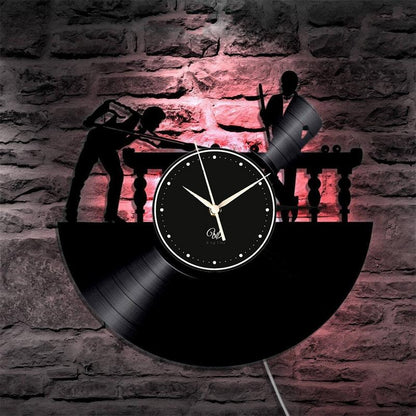 Billards LED Vinyl Wall Clock Record Clock Wall Decor Art Black