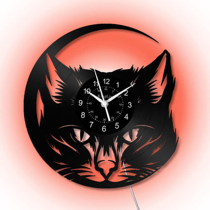 Vinyl Wall Clock | Cat | 12''