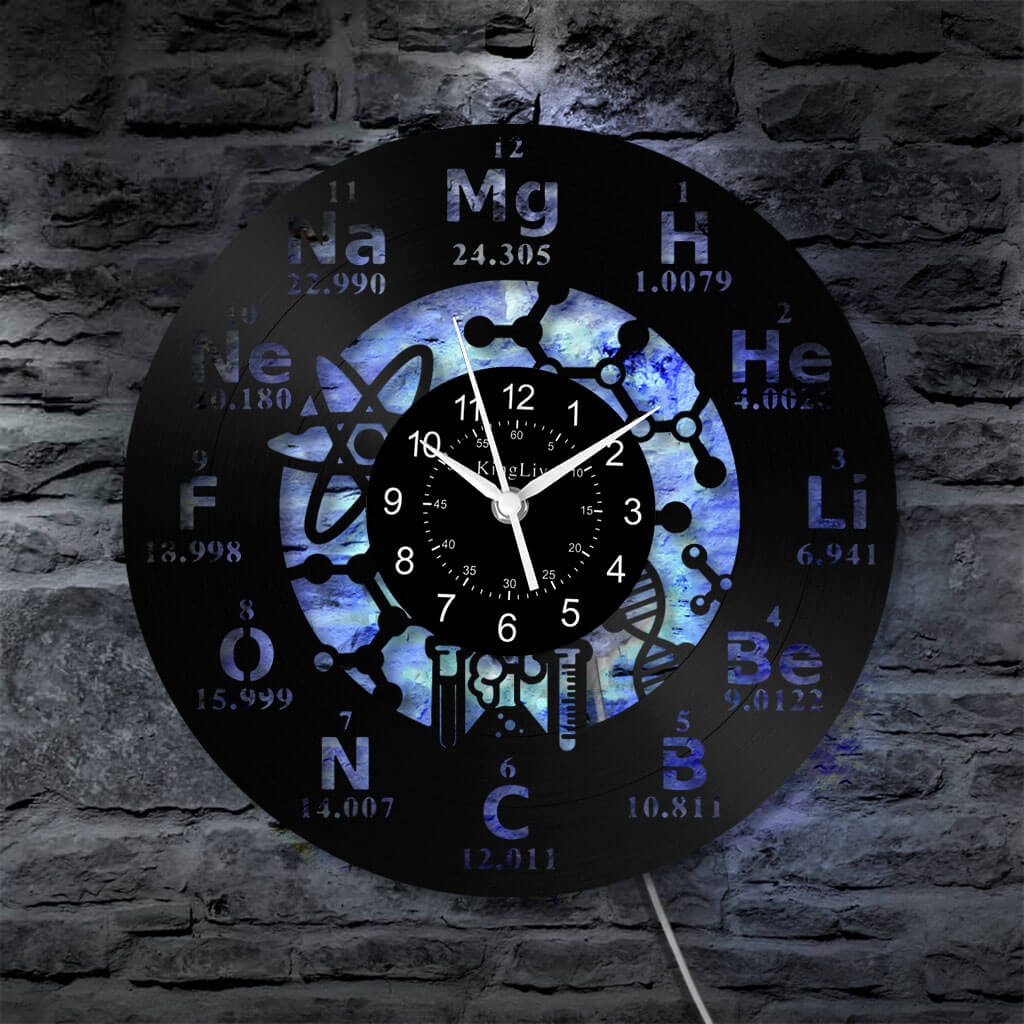 LED Vinyl Wall Clock | Chemistry | 12'' | 0265WPB