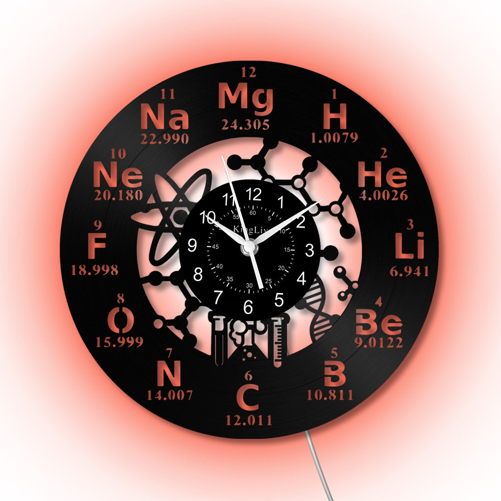 LED Vinyl Wall Clock | Chemistry | 12'' | 0265WPB