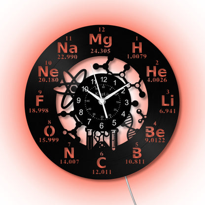 LED Vinyl Wall Clock | Chemistry | 12'' | 0265WPB