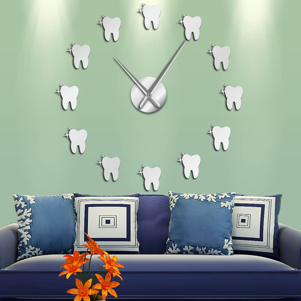 DIY Wall Clock  | Dentist Teeth | 19'' - 37'' | AWC028
