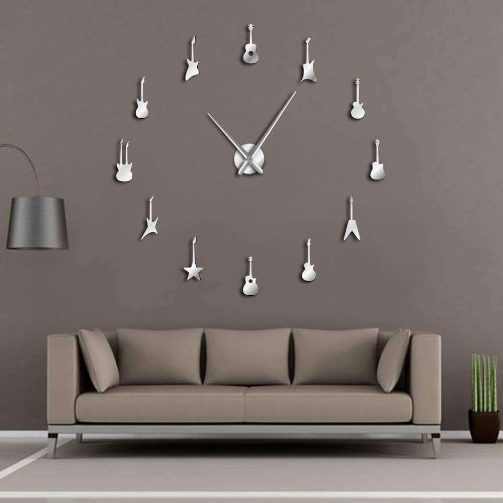 DIY Wall Clock  | Guitar | 19'' - 37'' | AWC023