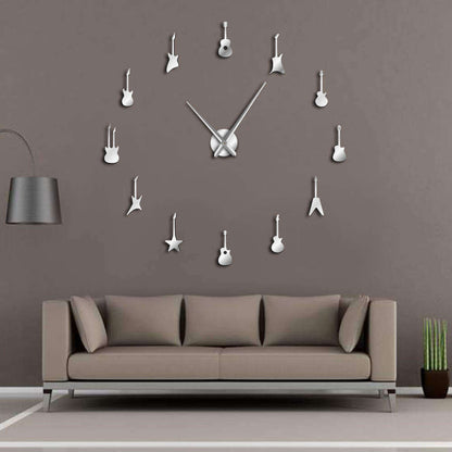 DIY Wall Clock  | Guitar | 19'' - 37'' | AWC023