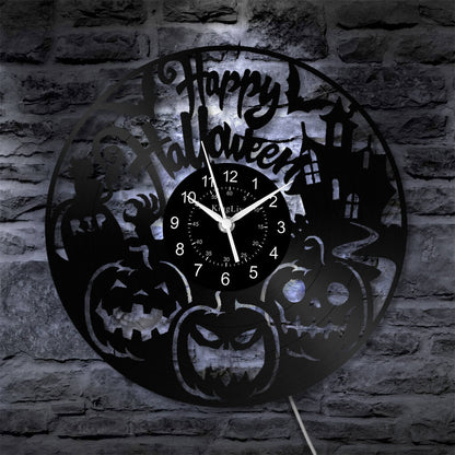 LED Vinyl Wall Clock | Halloween | 12''