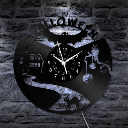 LED Vinyl Wall Clock | Halloween | 12''