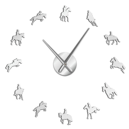 DIY Wall Clock  | Horse Riding | 19'' - 37'' | AWC006