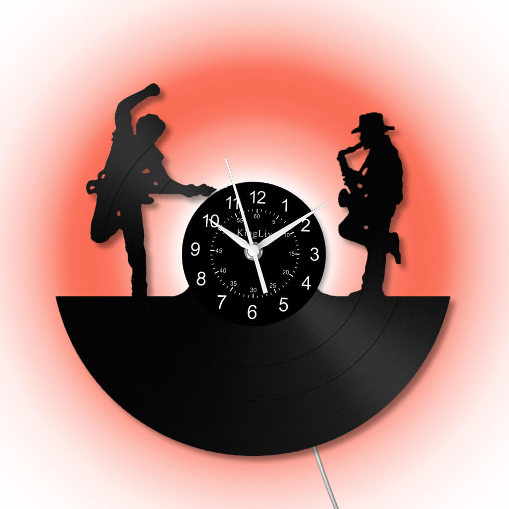 LED Vinyl Wall Clock | Music Band | 12'' | 0152WPB