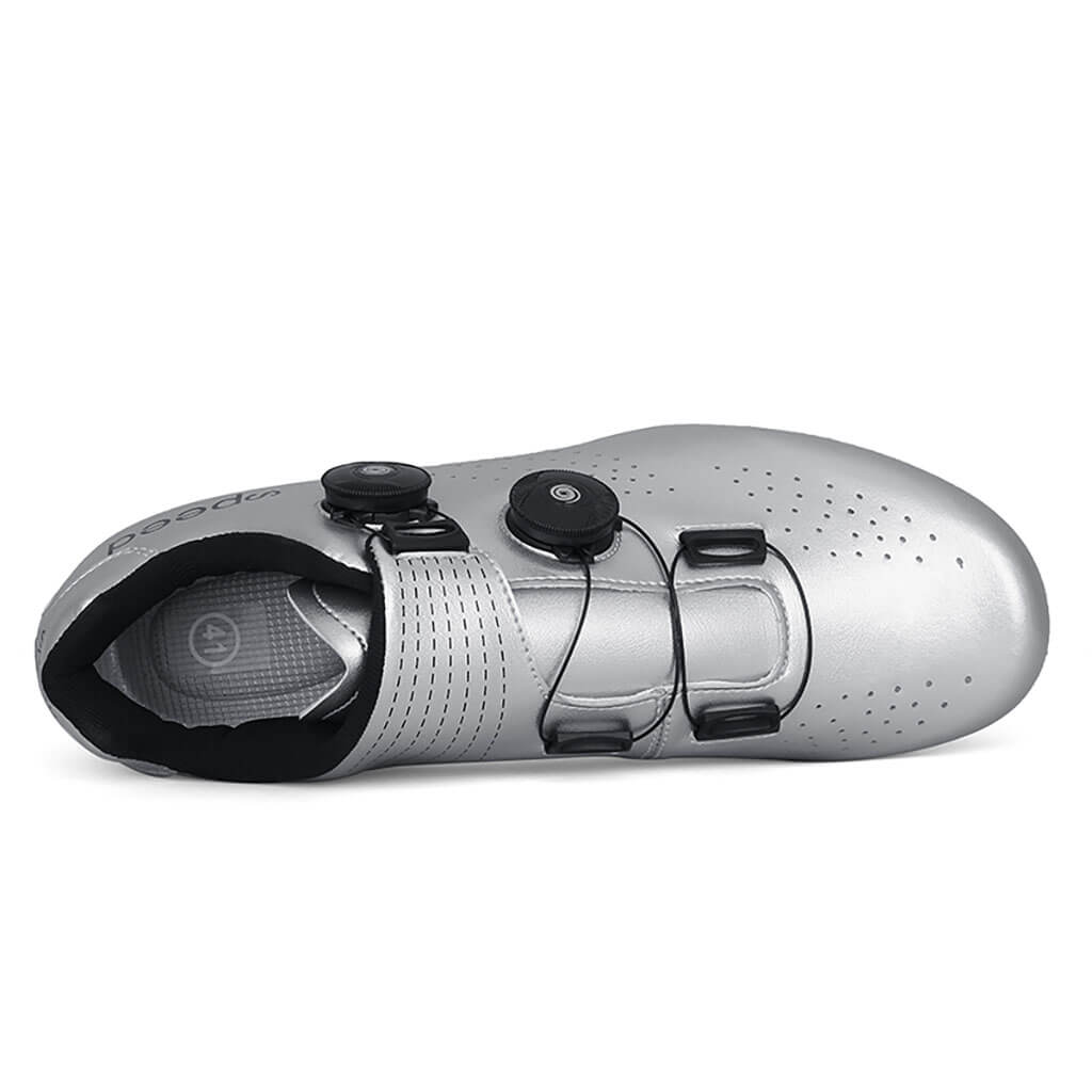 Silver Road Cycling Bike Spin Shoes