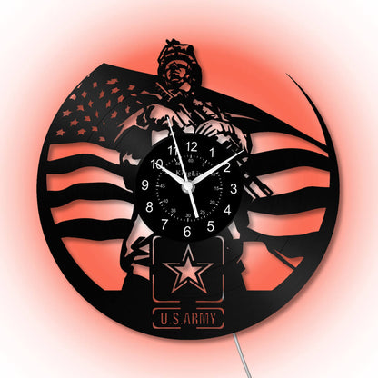 LED Vinyl Wall Clock | US Army | 12'' | 0274WPB