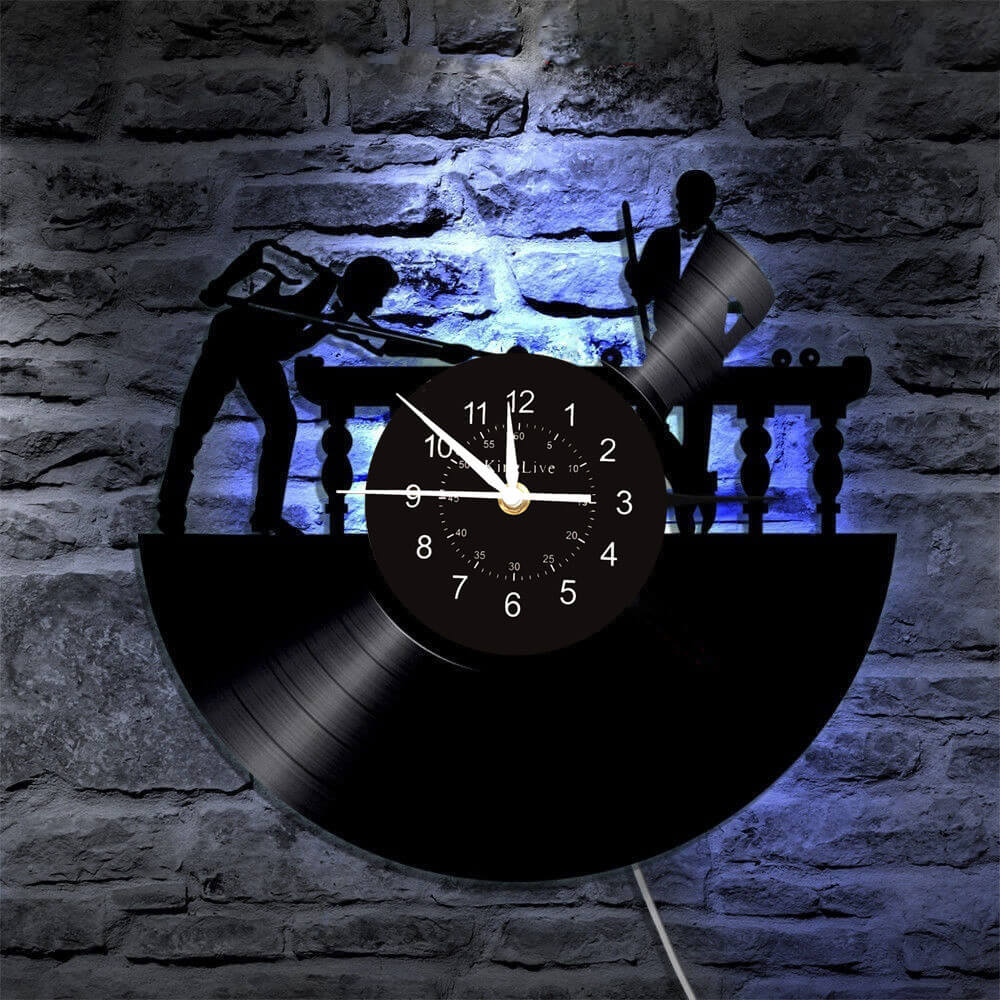 Billiards Led Vinyl Record Wall Clock