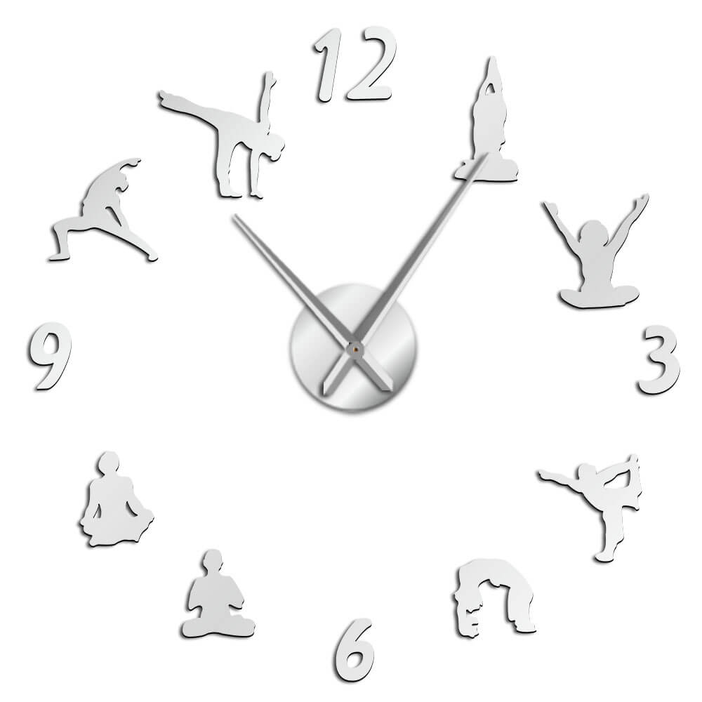 DIY Wall Clock  | Yoga | 19'' - 37'' | AWC021