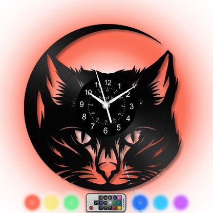 Vinyl Wall Clock | Cat | 12''
