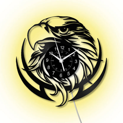 LED Vinyl Wall Clock | Eagle | 12''