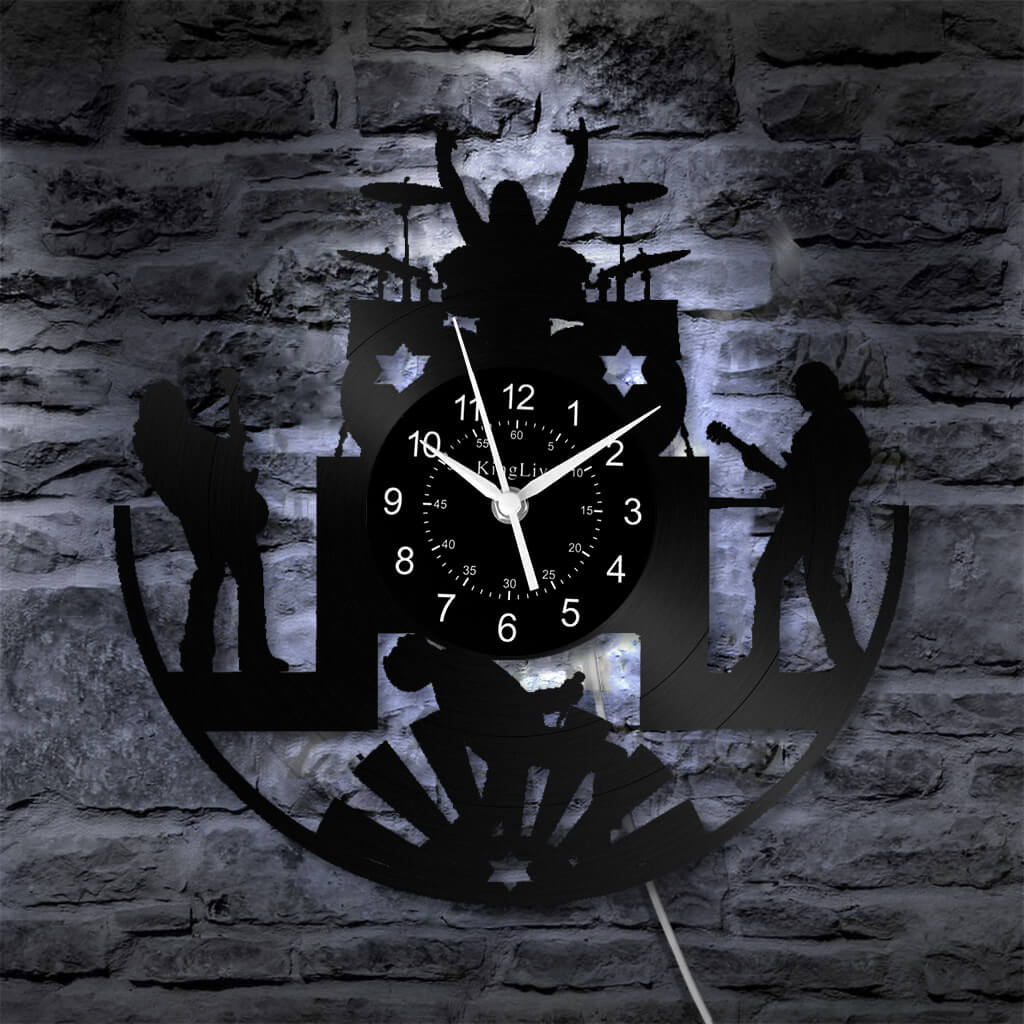 Vinyl Wall Clock | Band Music | 12'' | 0118WPB