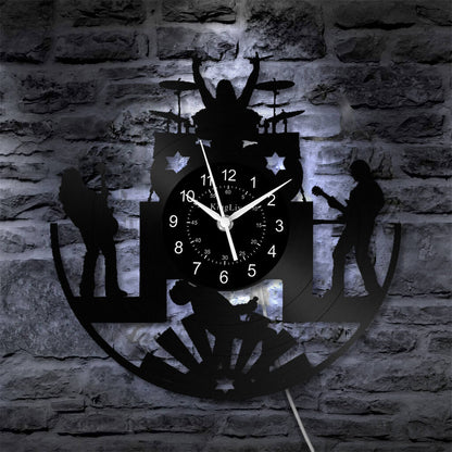 Vinyl Wall Clock | Band Music | 12'' | 0118WPB