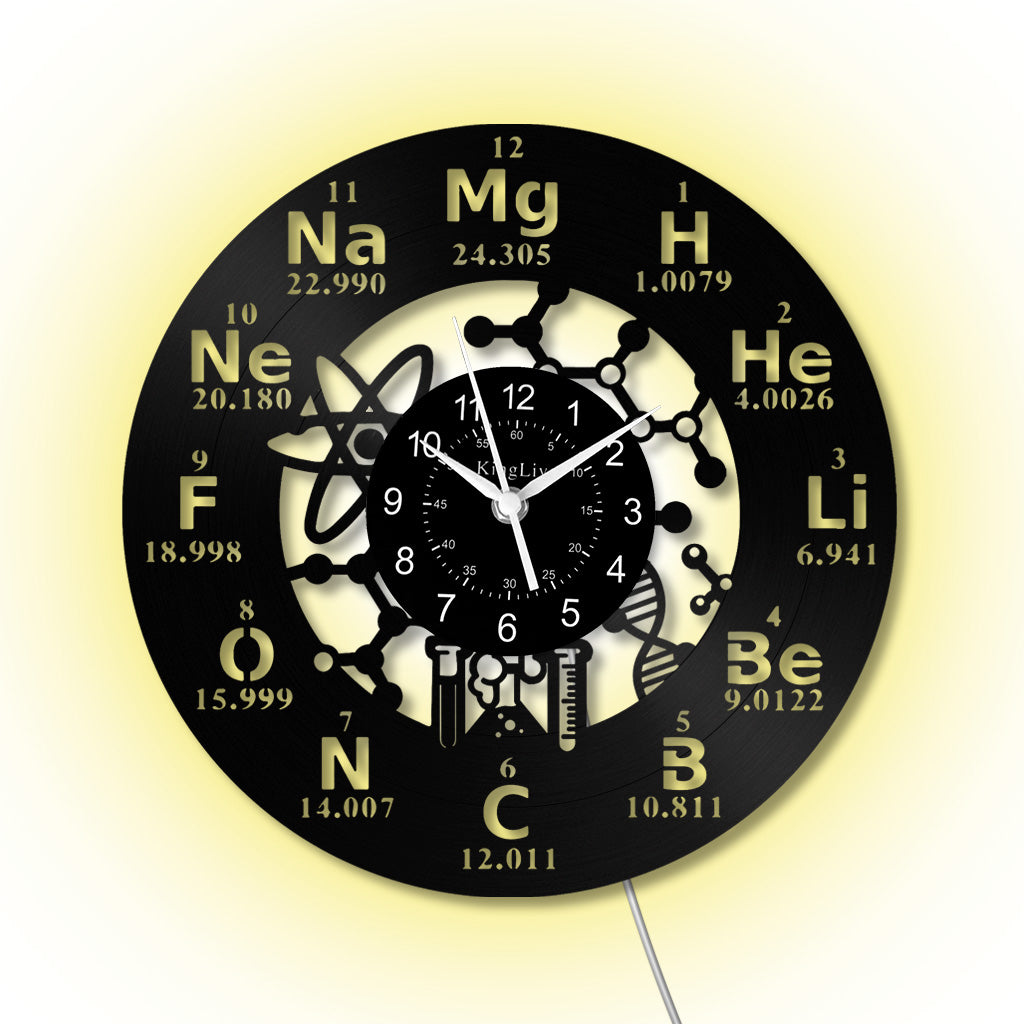 LED Vinyl Wall Clock | Chemistry | 12'' | 0265WPB