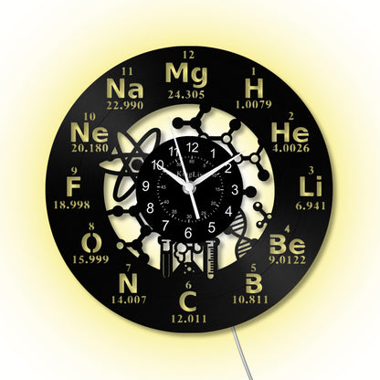 LED Vinyl Wall Clock | Chemistry | 12'' | 0265WPB