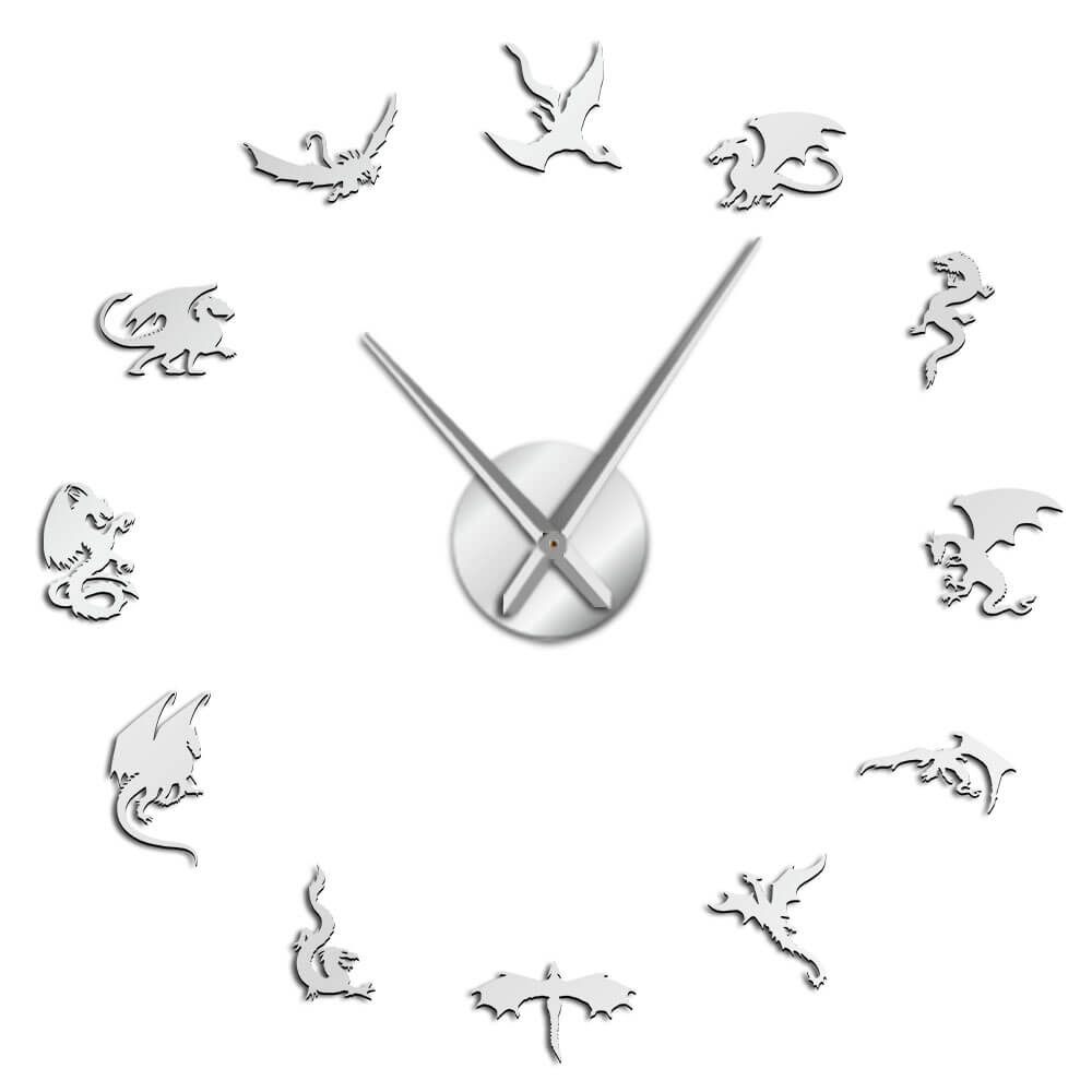 DIY Wall Clock  | Dragon | 19'' - 37'' | AWC016