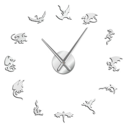 DIY Wall Clock  | Dragon | 19'' - 37'' | AWC016