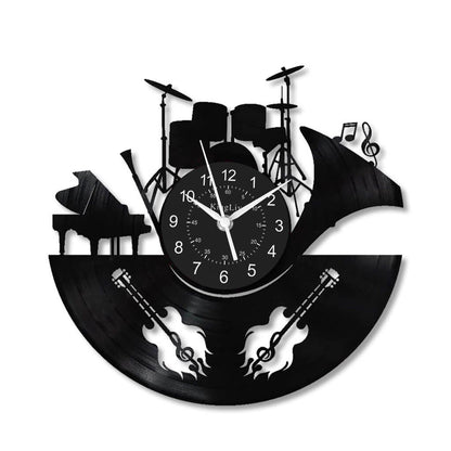 Band Music Vinyl Record Wall Clock 12''