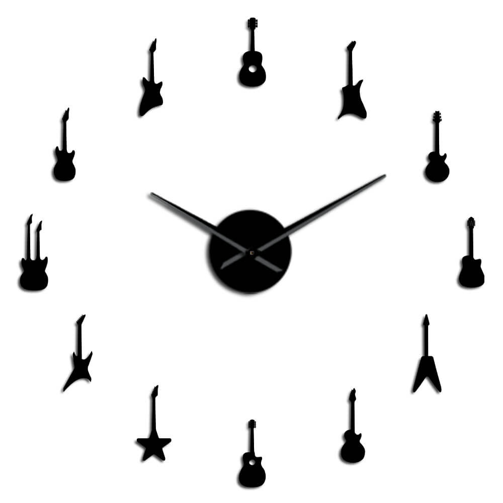 DIY Wall Clock  | Guitar | 19'' - 37'' | AWC023