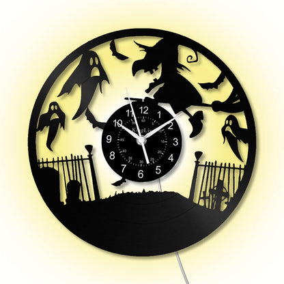 LED Vinyl Wall Clock | Halloween | 12''