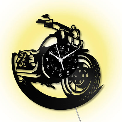LED Vinyl Wall Clock | Dirt Bike | 12'' | 0217WPB
