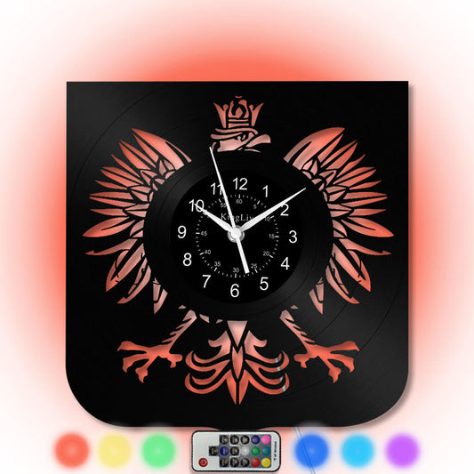 LED Vinyl Wall Clock | Eagle | 12''