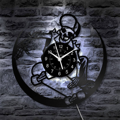 LED Vinyl Wall Clock | Skateboarding | 12'' | 0301WPB