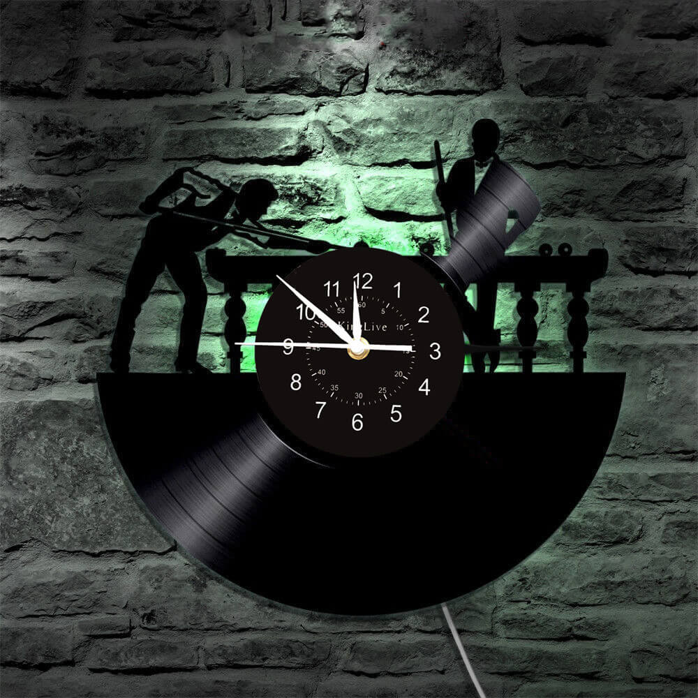 Billiards Led Vinyl Record Wall Clock
