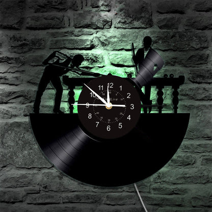 Billiards Led Vinyl Record Wall Clock