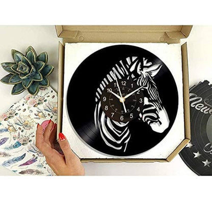 Zebra Led Vinyl Record Wall Clock