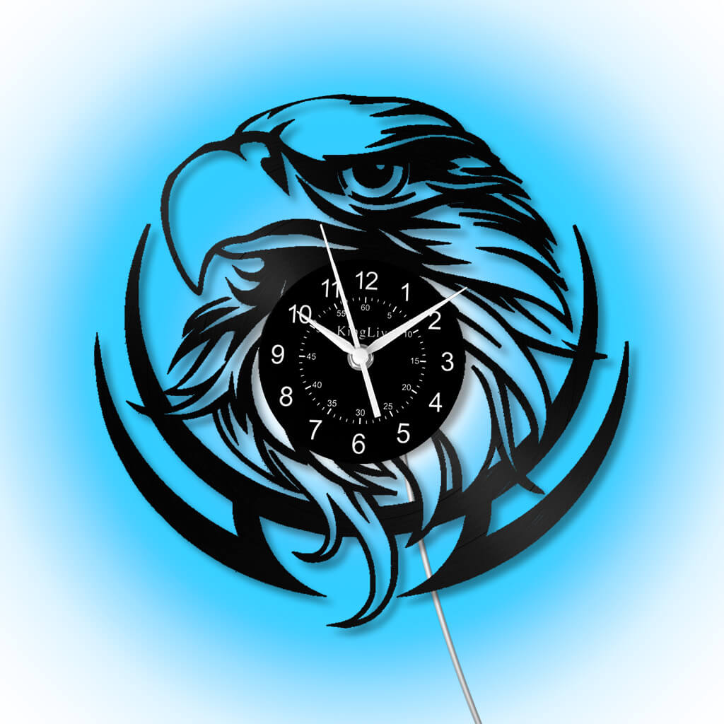 LED Vinyl Wall Clock | Eagle | 12''
