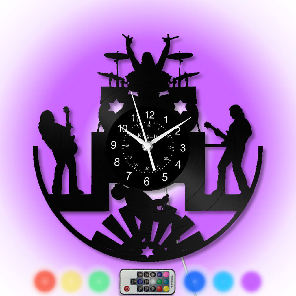 Vinyl Wall Clock | Band Music | 12'' | 0118WPB