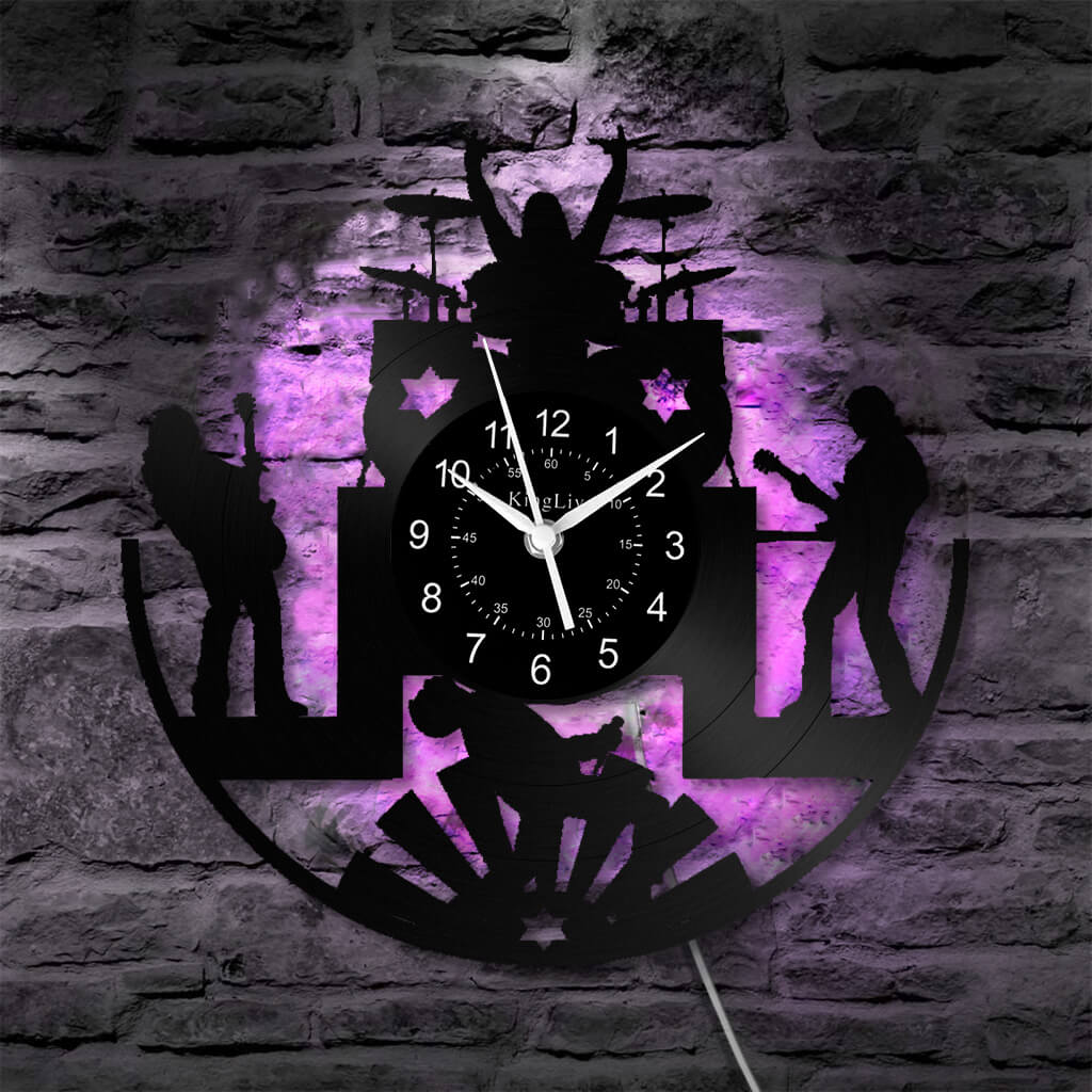 Vinyl Wall Clock | Band Music | 12'' | 0118WPB