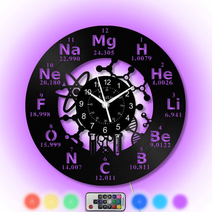 LED Vinyl Wall Clock | Chemistry | 12'' | 0265WPB
