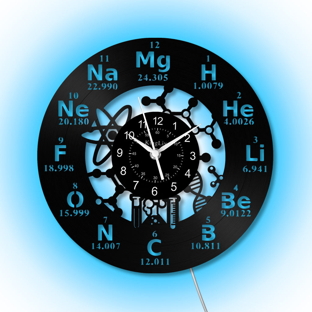 LED Vinyl Wall Clock | Chemistry | 12'' | 0265WPB