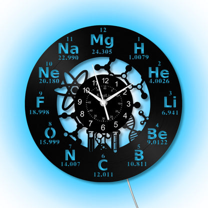 LED Vinyl Wall Clock | Chemistry | 12'' | 0265WPB