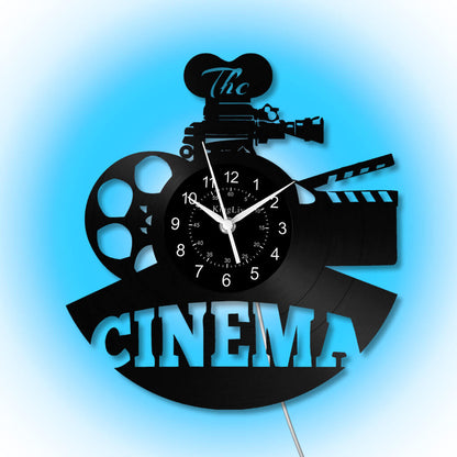 LED Vinyl Wall Clock | Cinema | 12'' | 0237WPB