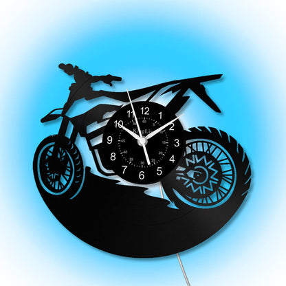 LED Vinyl Wall Clock | Dirt Bike | 12'' | 0217WPB