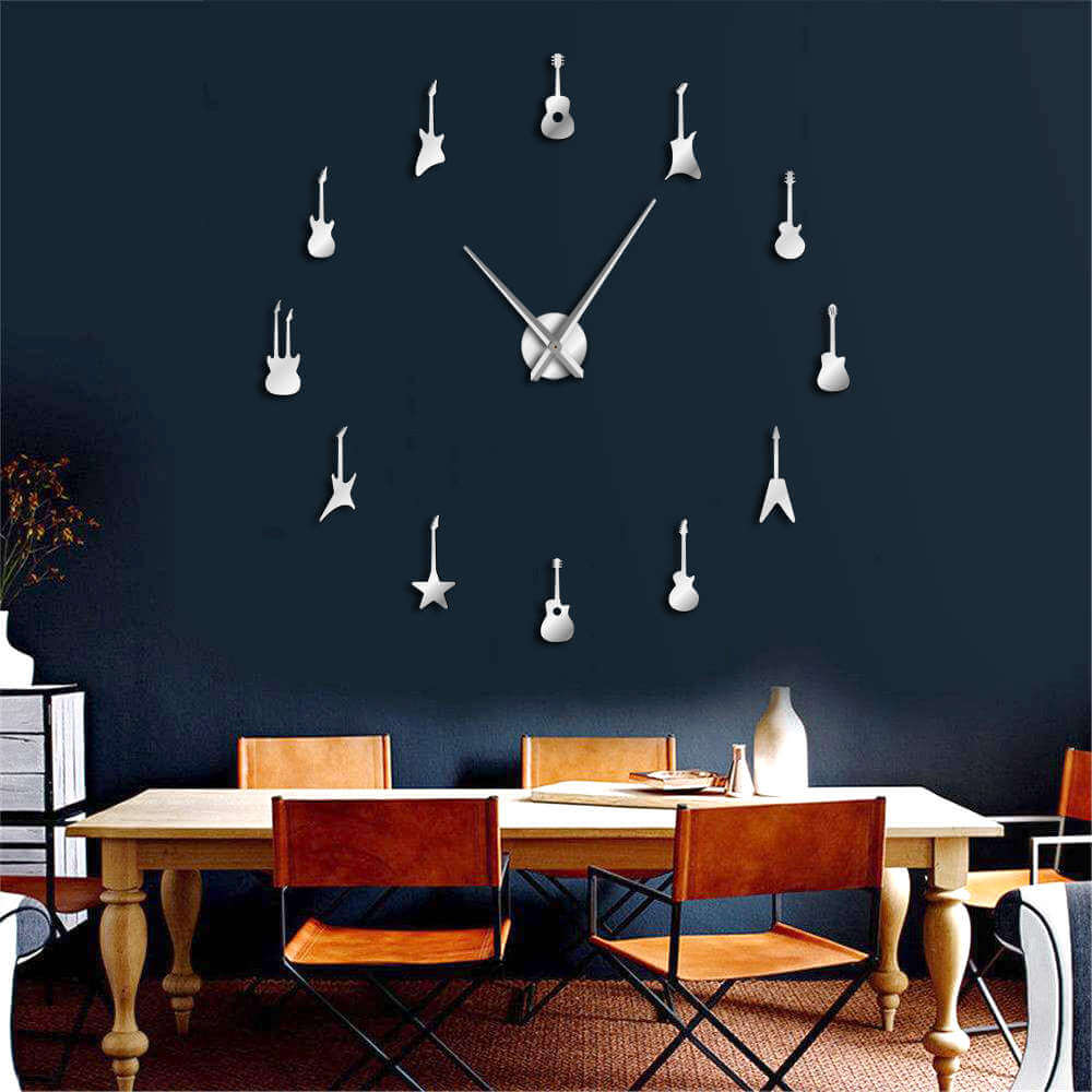 DIY Wall Clock  | Guitar | 19'' - 37'' | AWC023