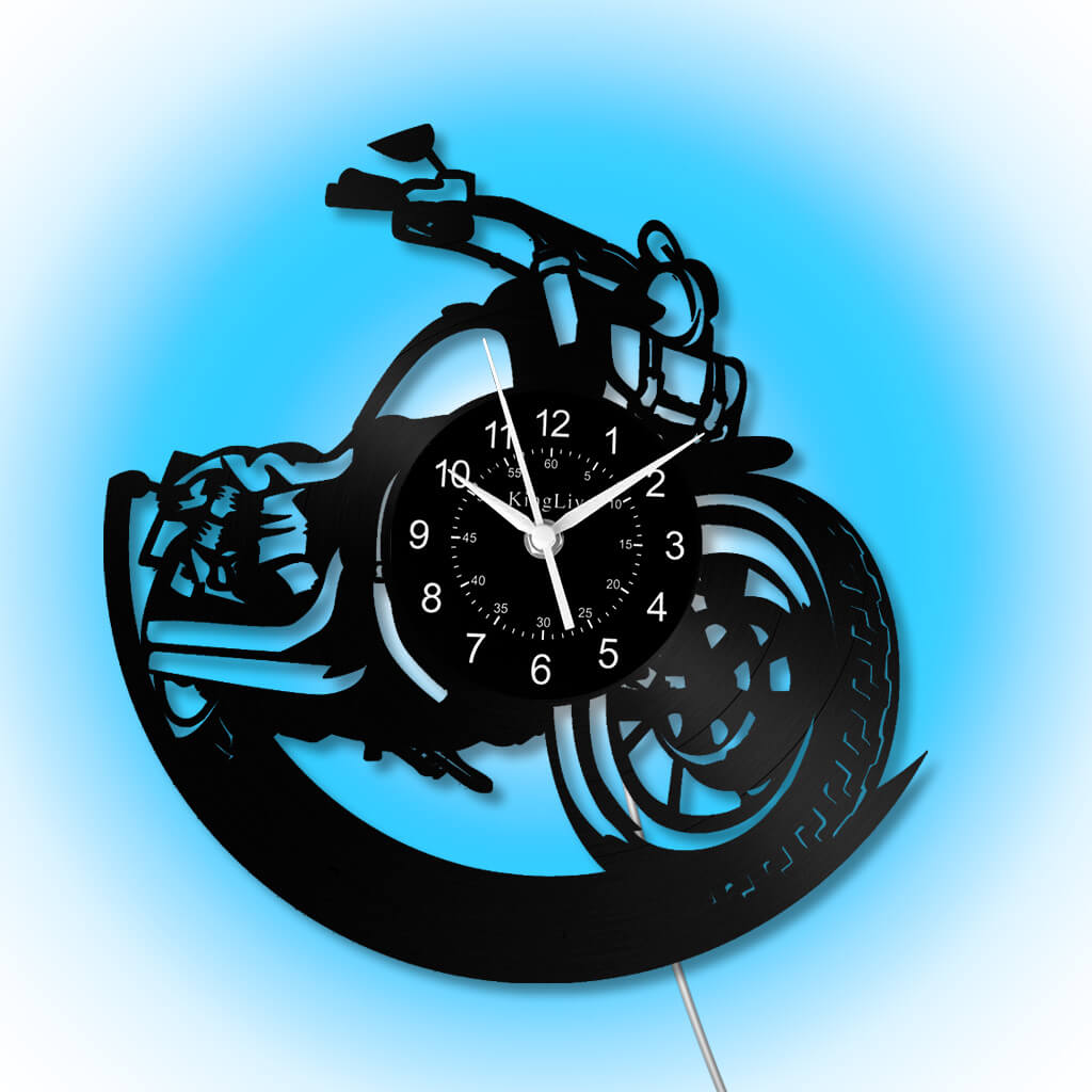 LED Vinyl Wall Clock | Dirt Bike | 12'' | 0217WPB