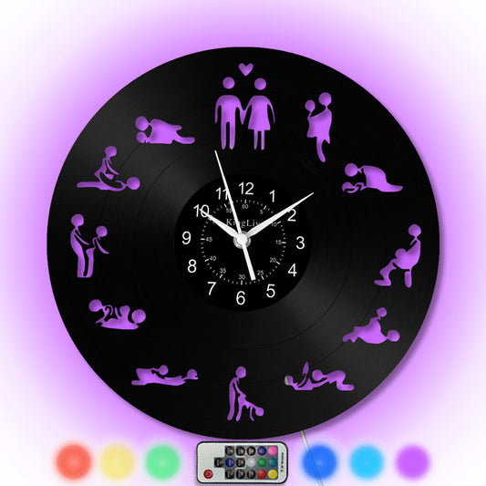 LED Vinyl Wall Clock | Sex | 12'' | 0263WPB